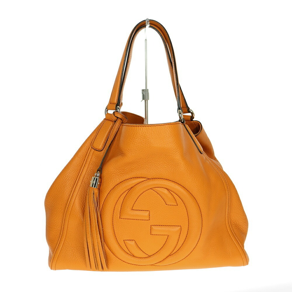 Gucci Soho Shoulder Bag Orange Handbag Tote